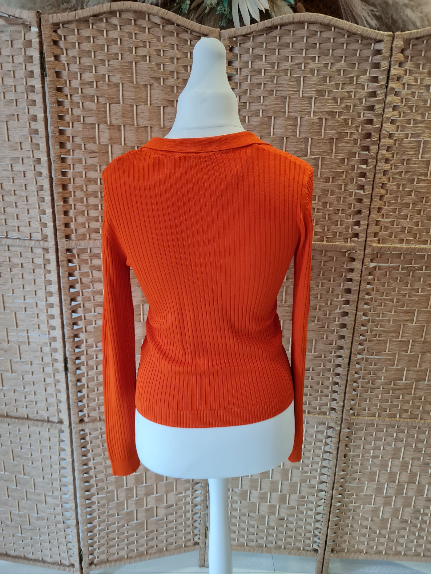 Zara Orange Knit Size Medium New