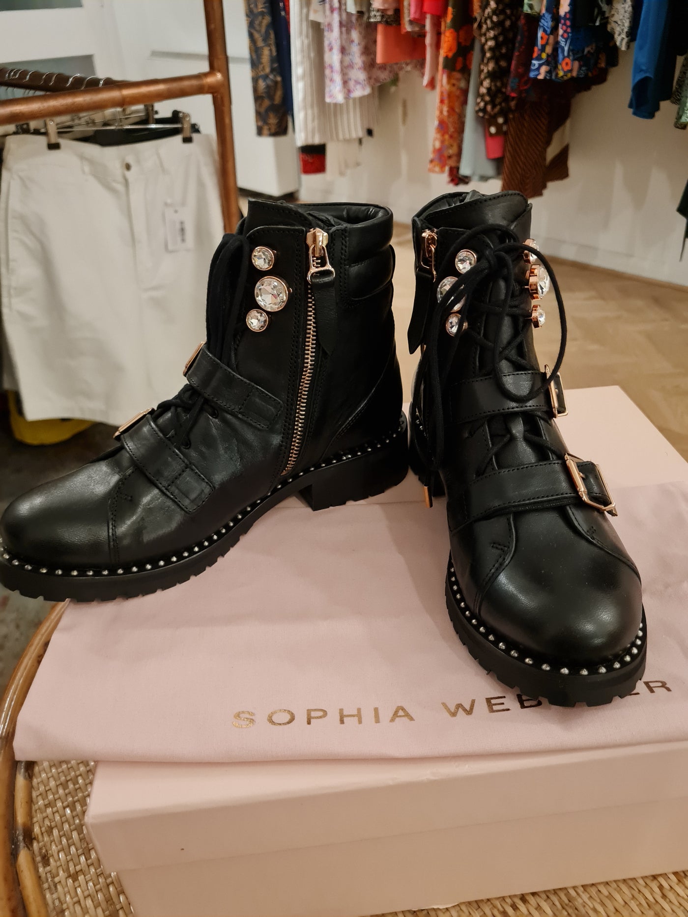 Sophia Webster Biker Boots 5 New