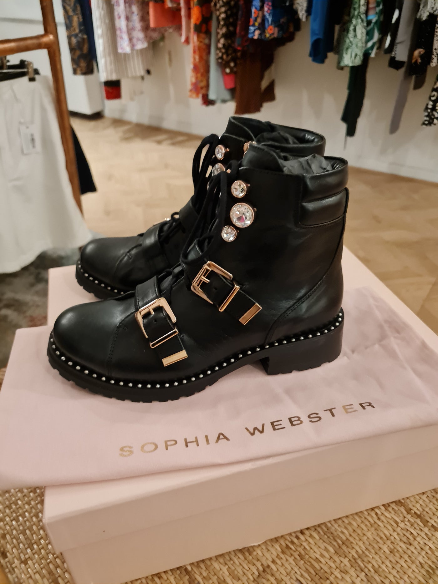 Sophia Webster Biker Boots 5 New