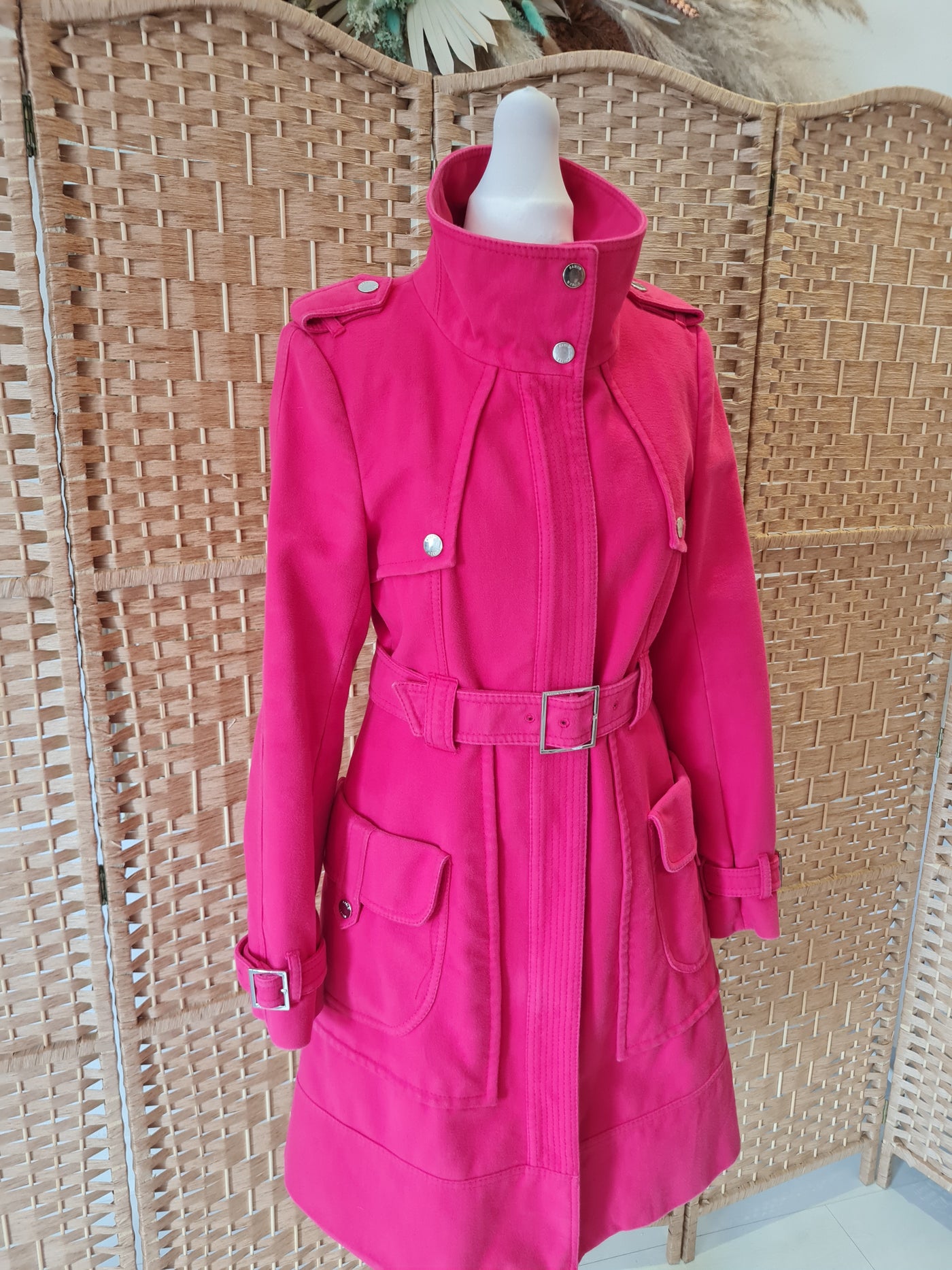 Karen Millen Pink Coat 10