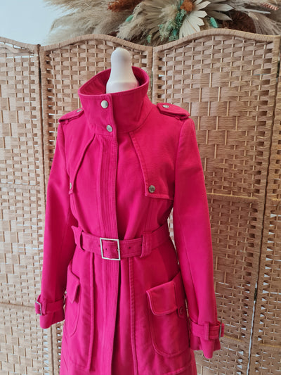 Karen Millen Pink Coat 10