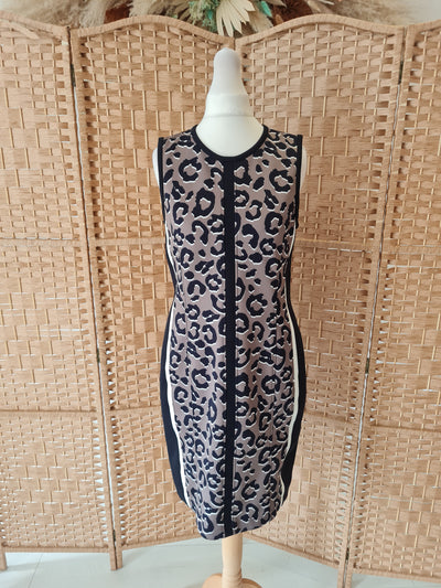 Marc Cain Leopard Body Con Dress M