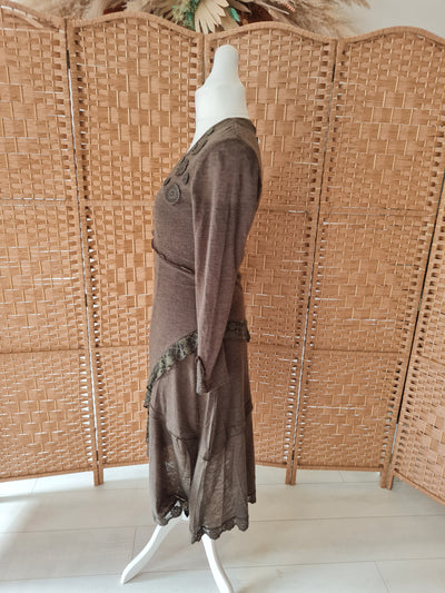 Joe Browns Khaki wool Maxi 12