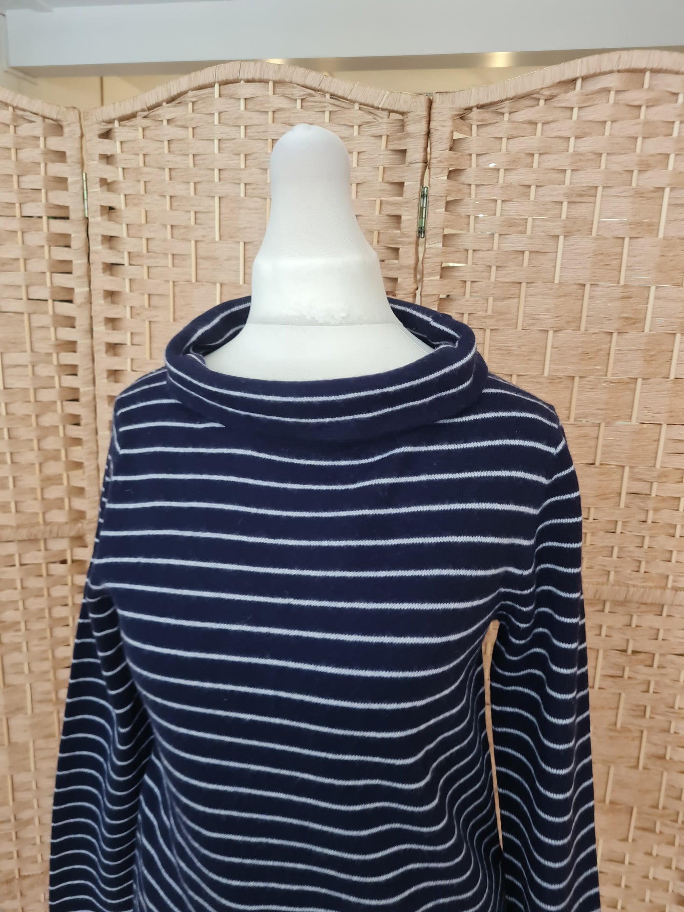 Hobbs Navy stripe Jumper XS NWT £89