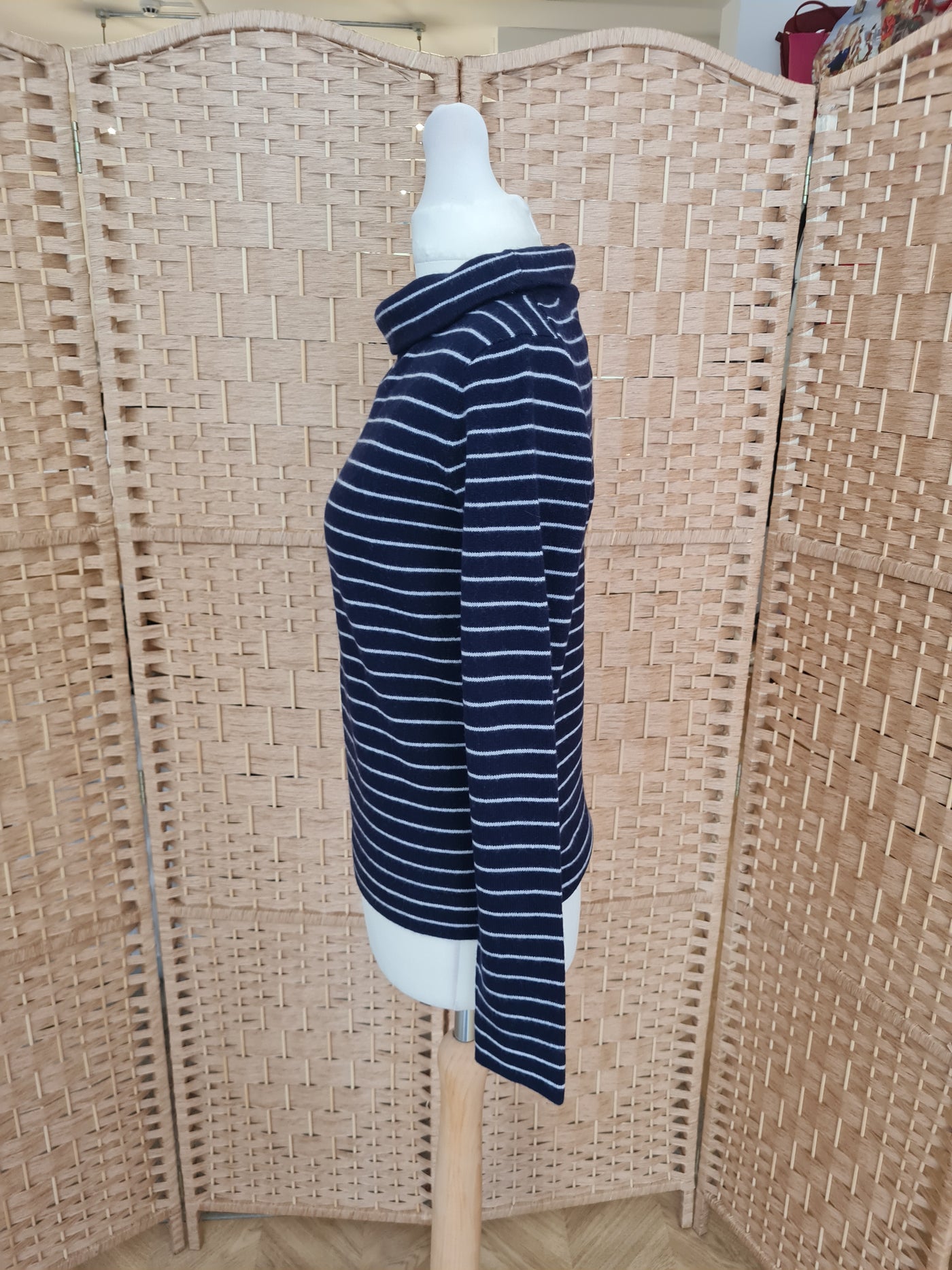 Hobbs Navy stripe Jumper XS NWT £89