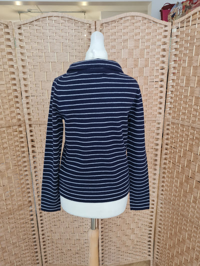 Hobbs Navy stripe Jumper XS NWT £89