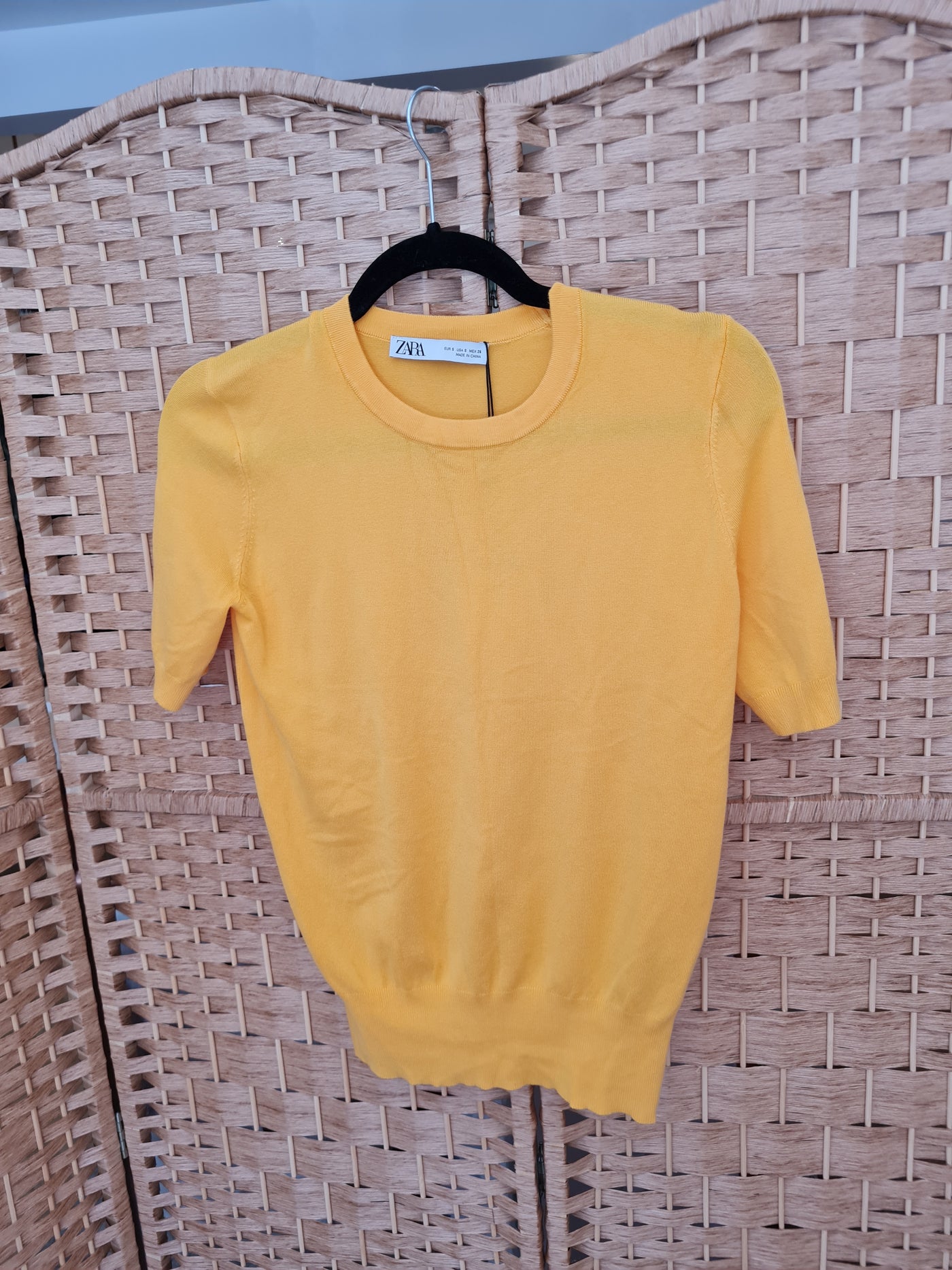 Zara Orange jumper Small NWT