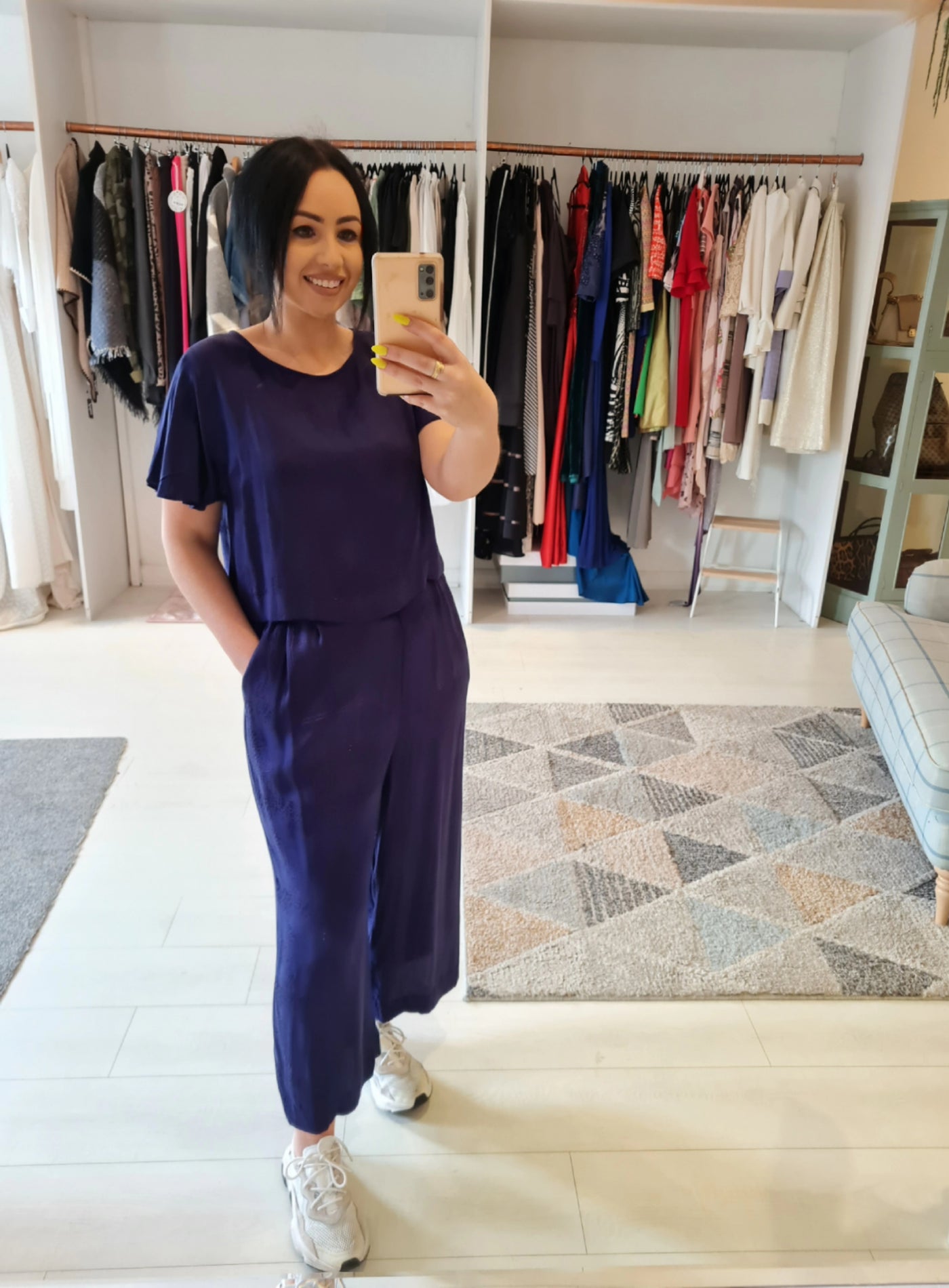 Oliver Bonas navy 2 piece jumpsuit 14