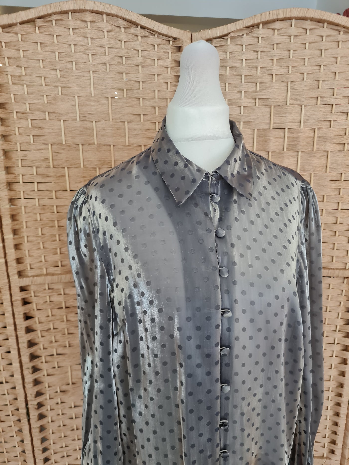 Topshop Silver Spot Shirt 10