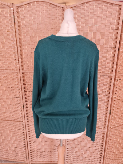 Joanie Green Cable Cardigan M