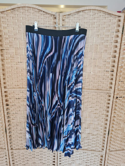 Monsoon Multi Print Pleated Skirt Size Medium NWT £49
