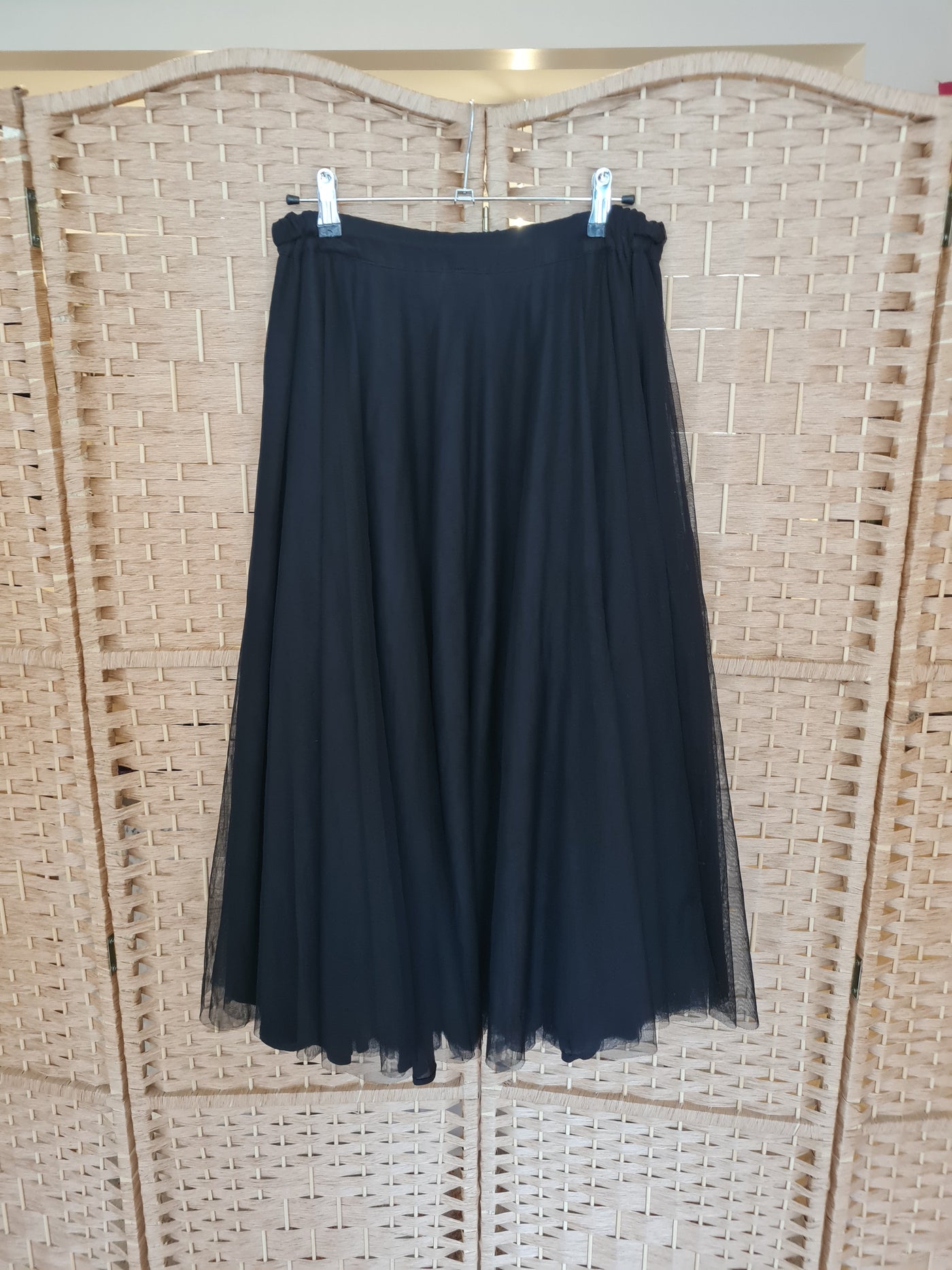 Essentiel Antwerp Black Net skirt
