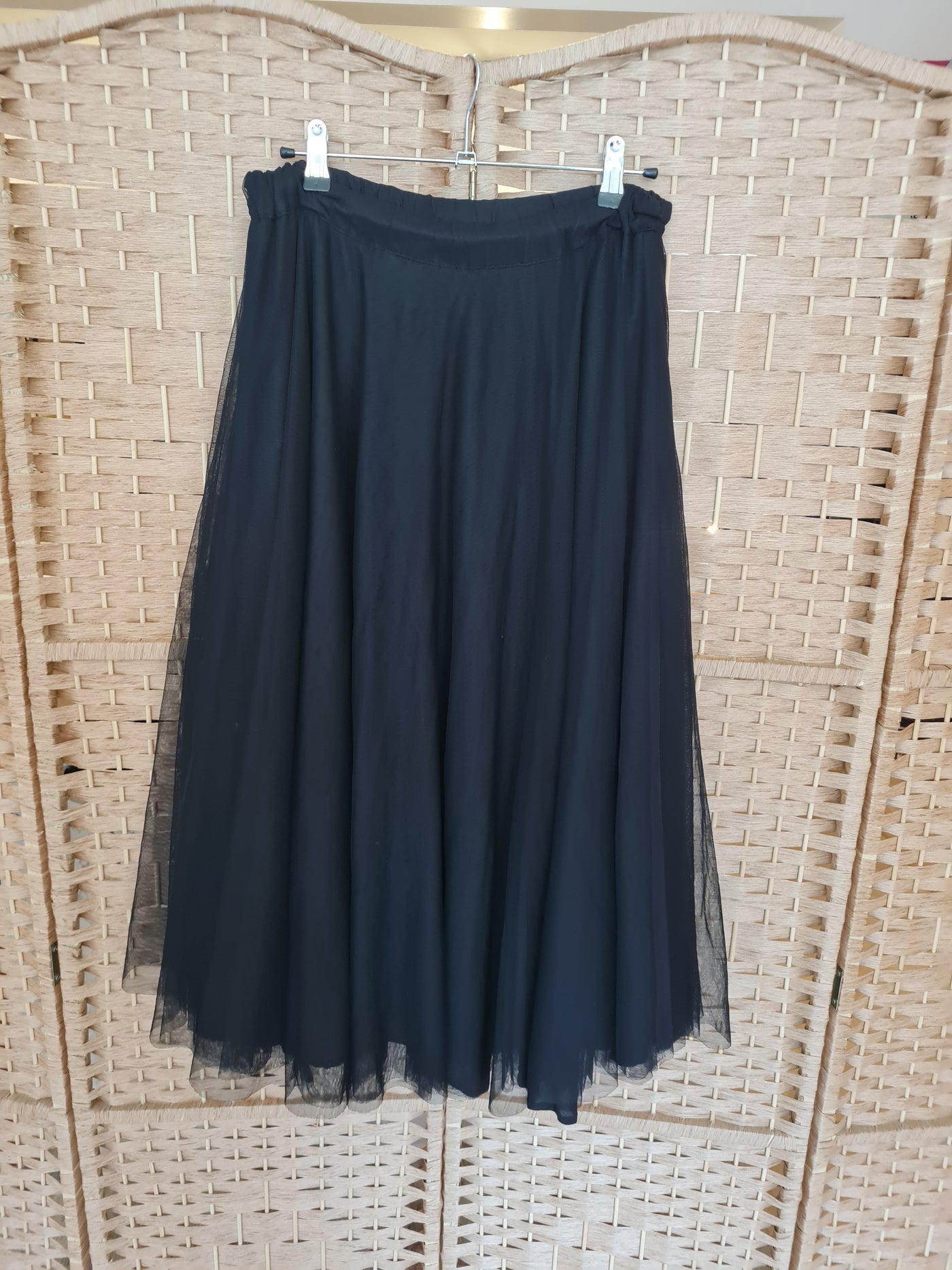 Essentiel Antwerp Black Net skirt