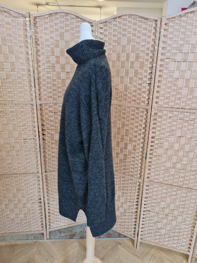 H&M Charcoal Roll Neck Jumper XS
