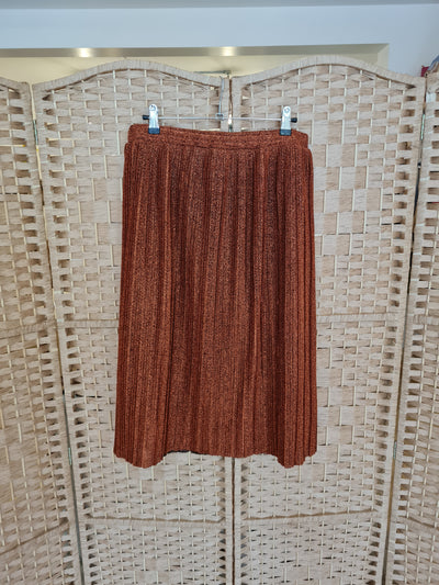 MNG Rust Glitter Skirt L
