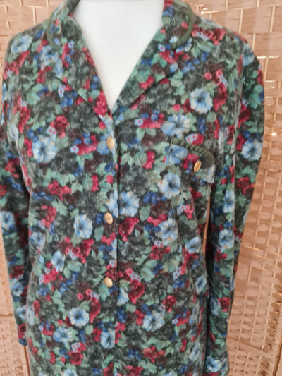 Carolina Pedrojni floral knit dress 12-16