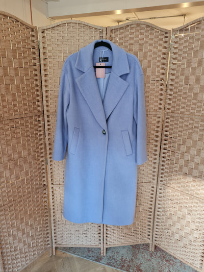Autograph Lilac Wool Overcoat Size 14