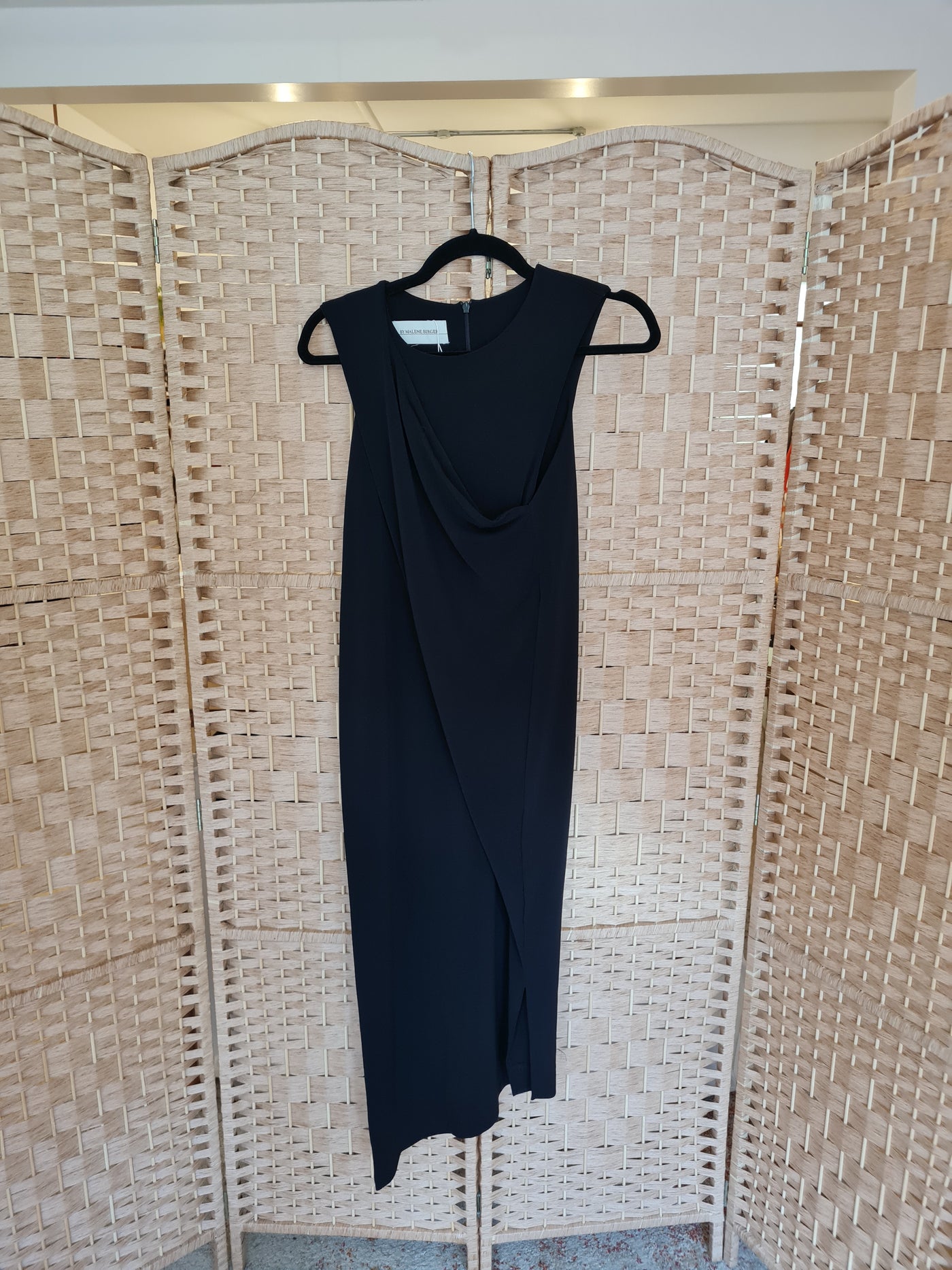 By Malene Birger Black Draped Maxi Size 10