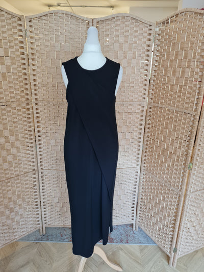 By Malene Birger Black Draped Maxi Size 10