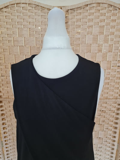 By Malene Birger Black Draped Maxi Size 10
