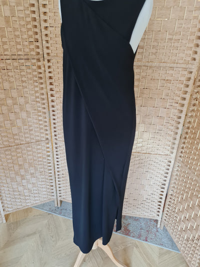 By Malene Birger Black Draped Maxi Size 10