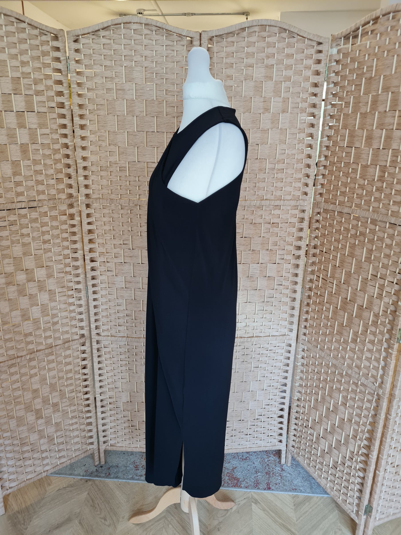 By Malene Birger Black Draped Maxi Size 10