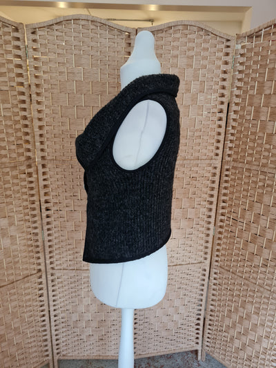 Cocomenthe Charcoal Wool Gilet Small