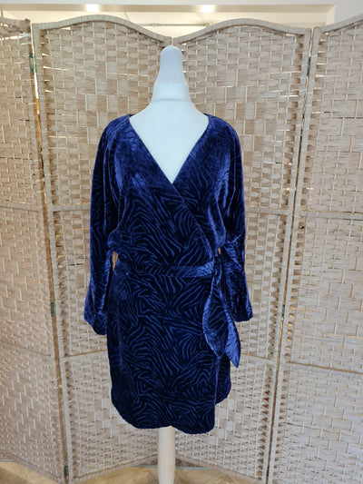 & Other Stories purple velour Dress 8