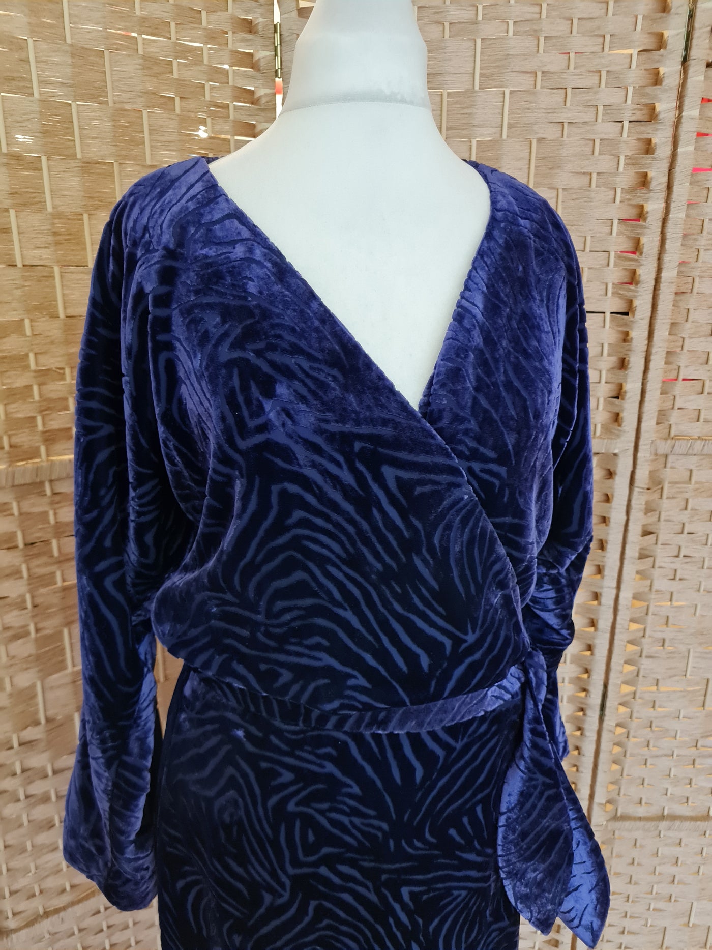 & Other Stories purple velour Dress 8