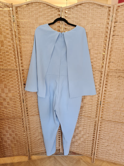 ChiChi Blue Cape Jumpsuit 16