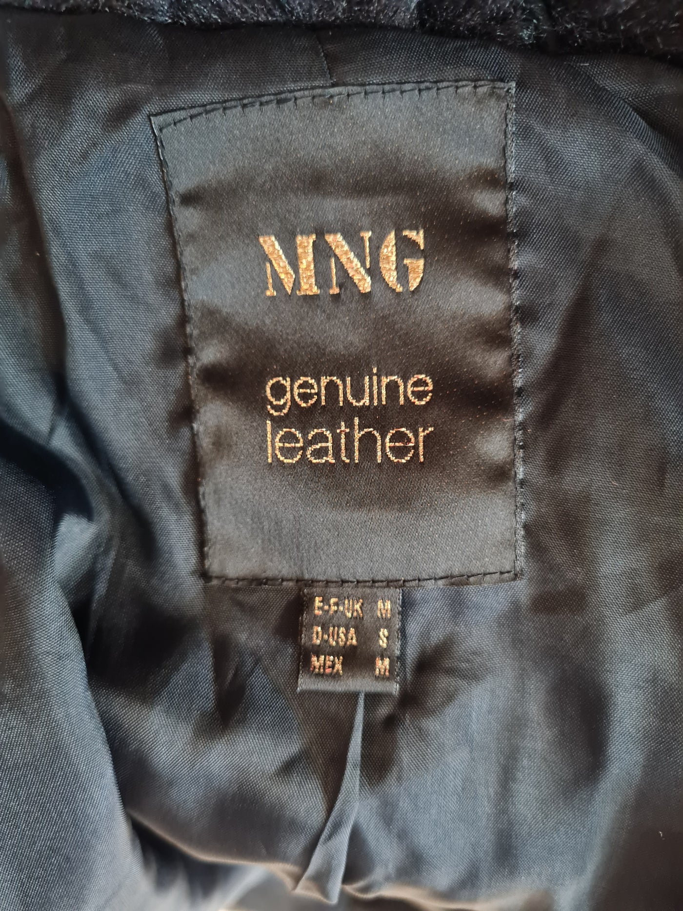 MNG Leather Jacket M (small fitting)