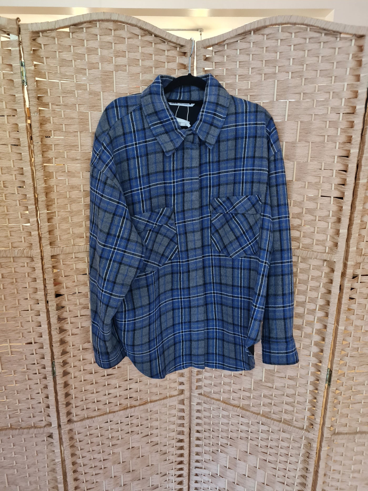 Zara Check Overshirt L