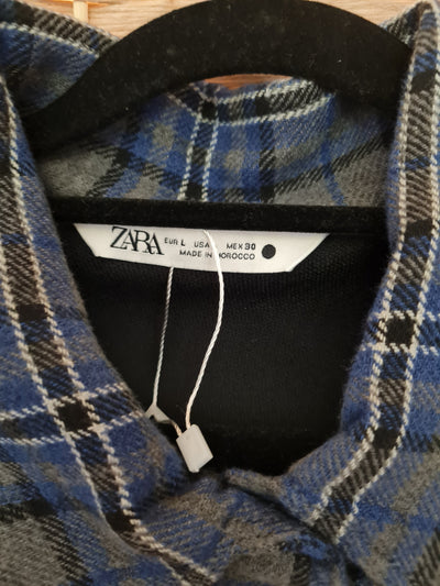 Zara Check Overshirt L