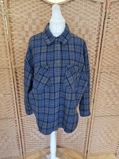 Zara Check Overshirt L