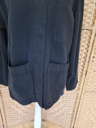 Zara Black Denim Jacket L