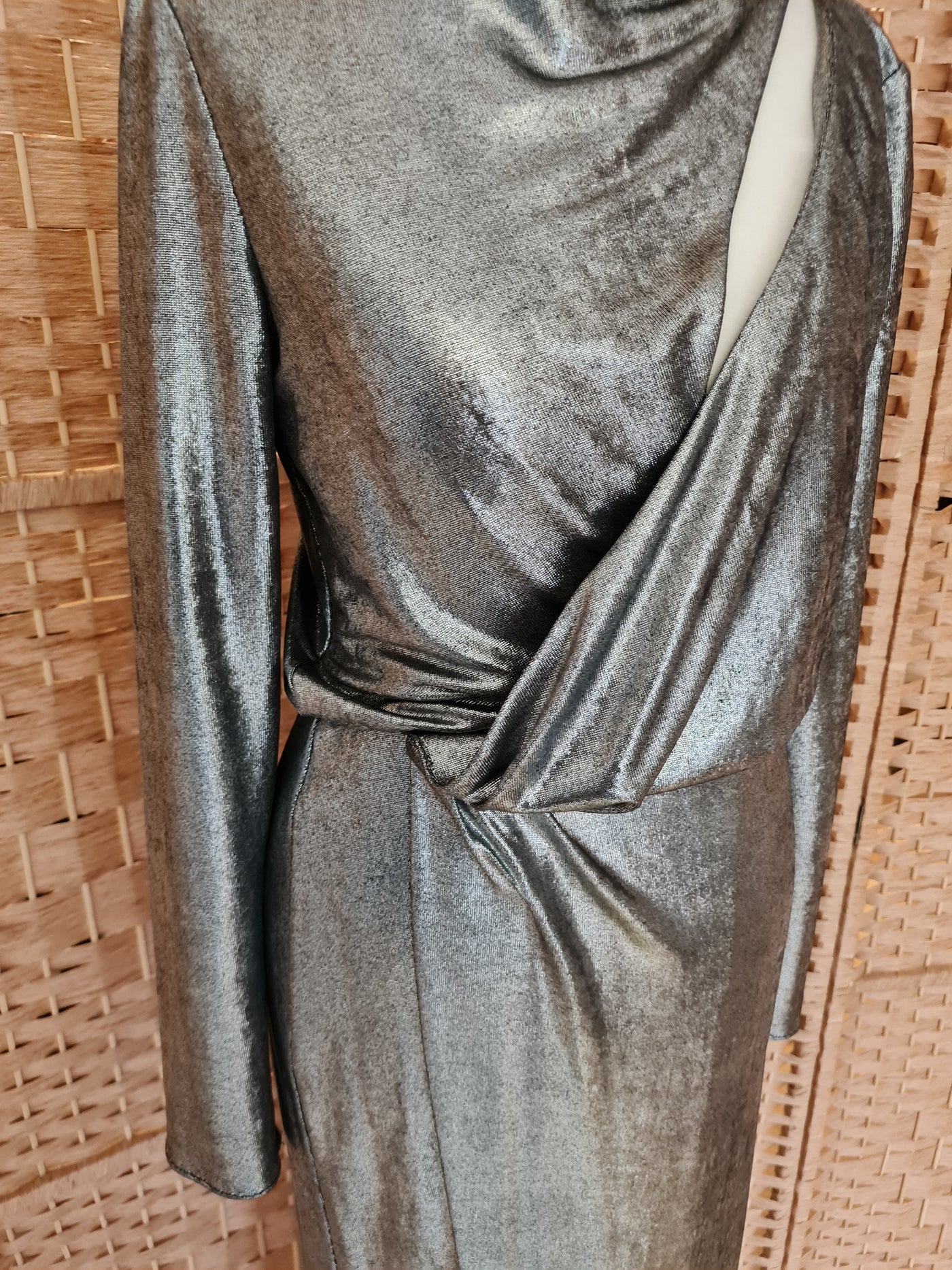 Zara Silver maxi dress S