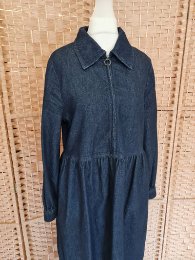 Monsoon Alana Denim Dress S