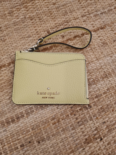Kate Spade Yellow Card Wristlet (New)