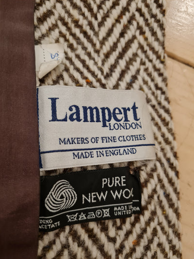 Lampert Cream & brown wool coat 18