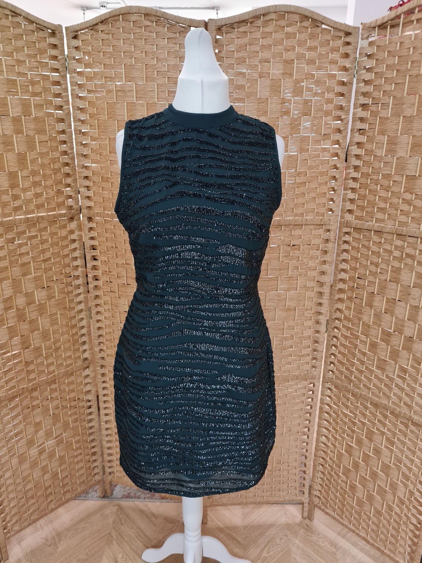 Oasis Green Sequin Dress 14 RRP £85 – The Wardrobe