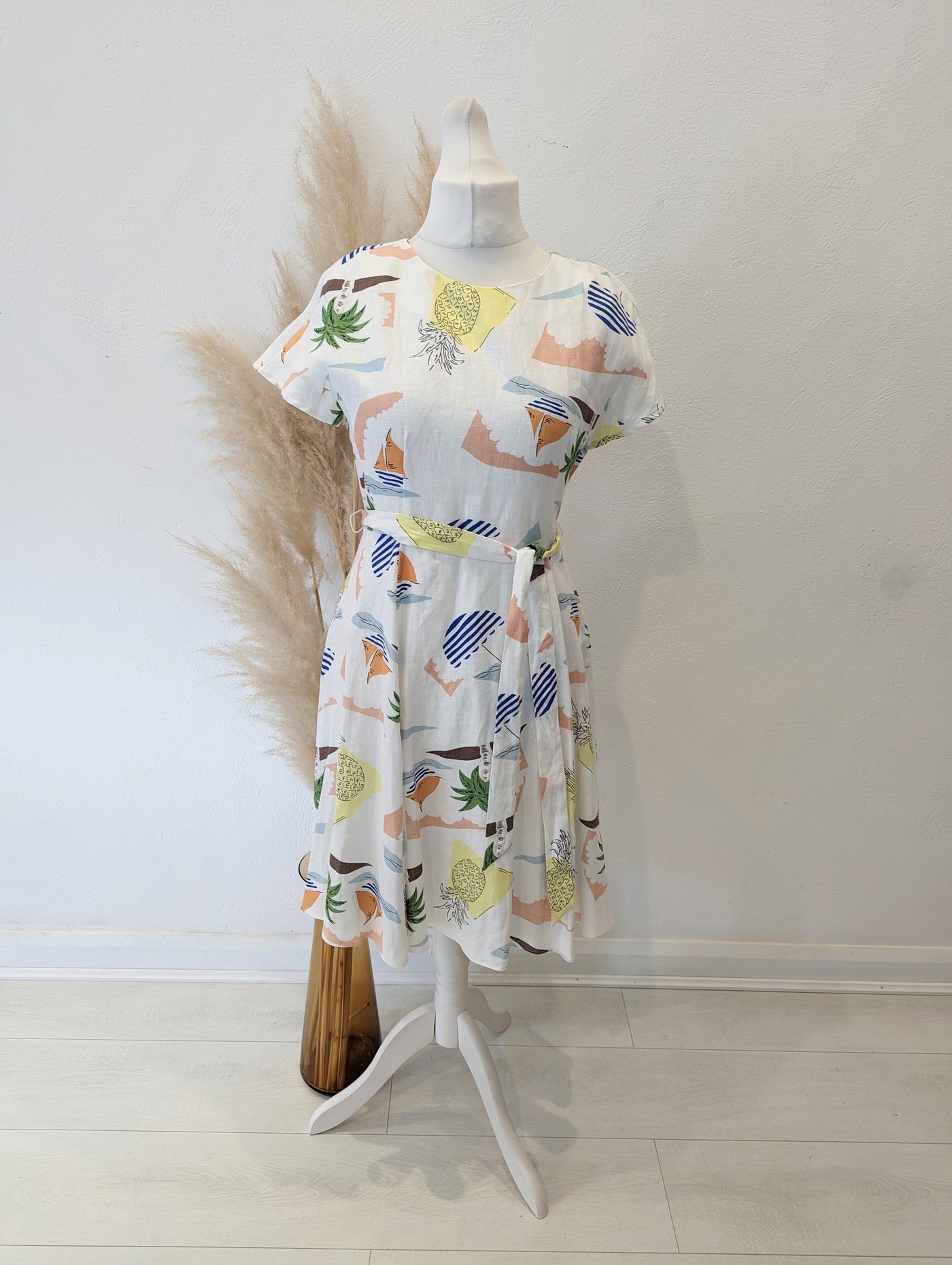 Hobbs Multi Print Dress Size 12