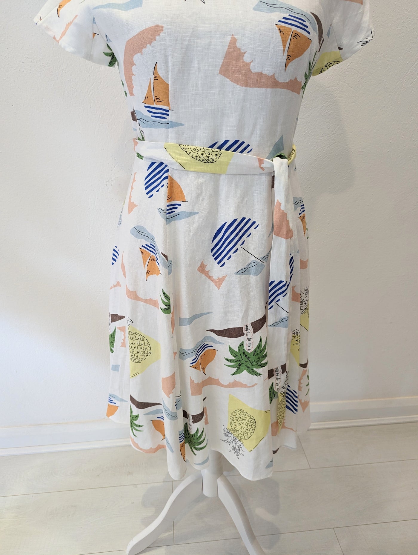Hobbs Multi Print Dress Size 12