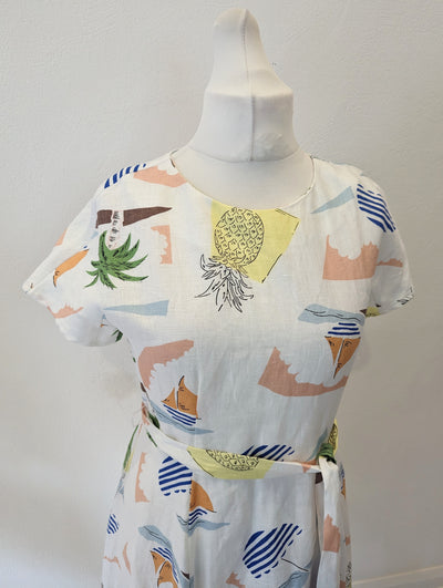 Hobbs Multi Print Dress Size 12