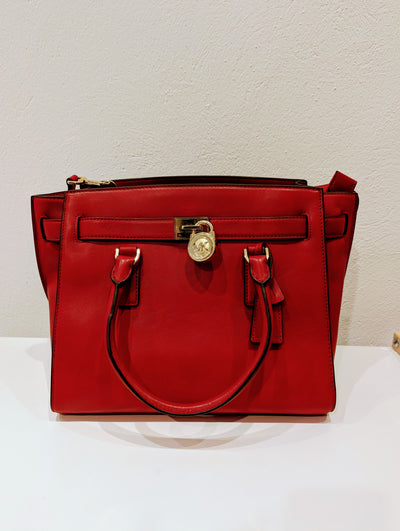 Michael Kors Red Tote Bag