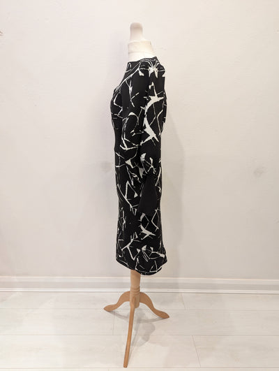 Forever Unique Black/White Knitted Dress S