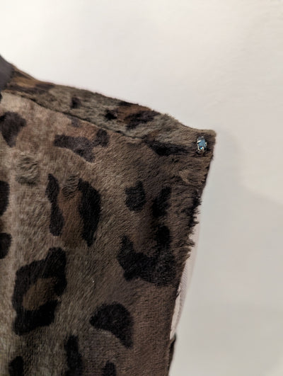 Sportmax Leopard Faux Fur dress 6/8
