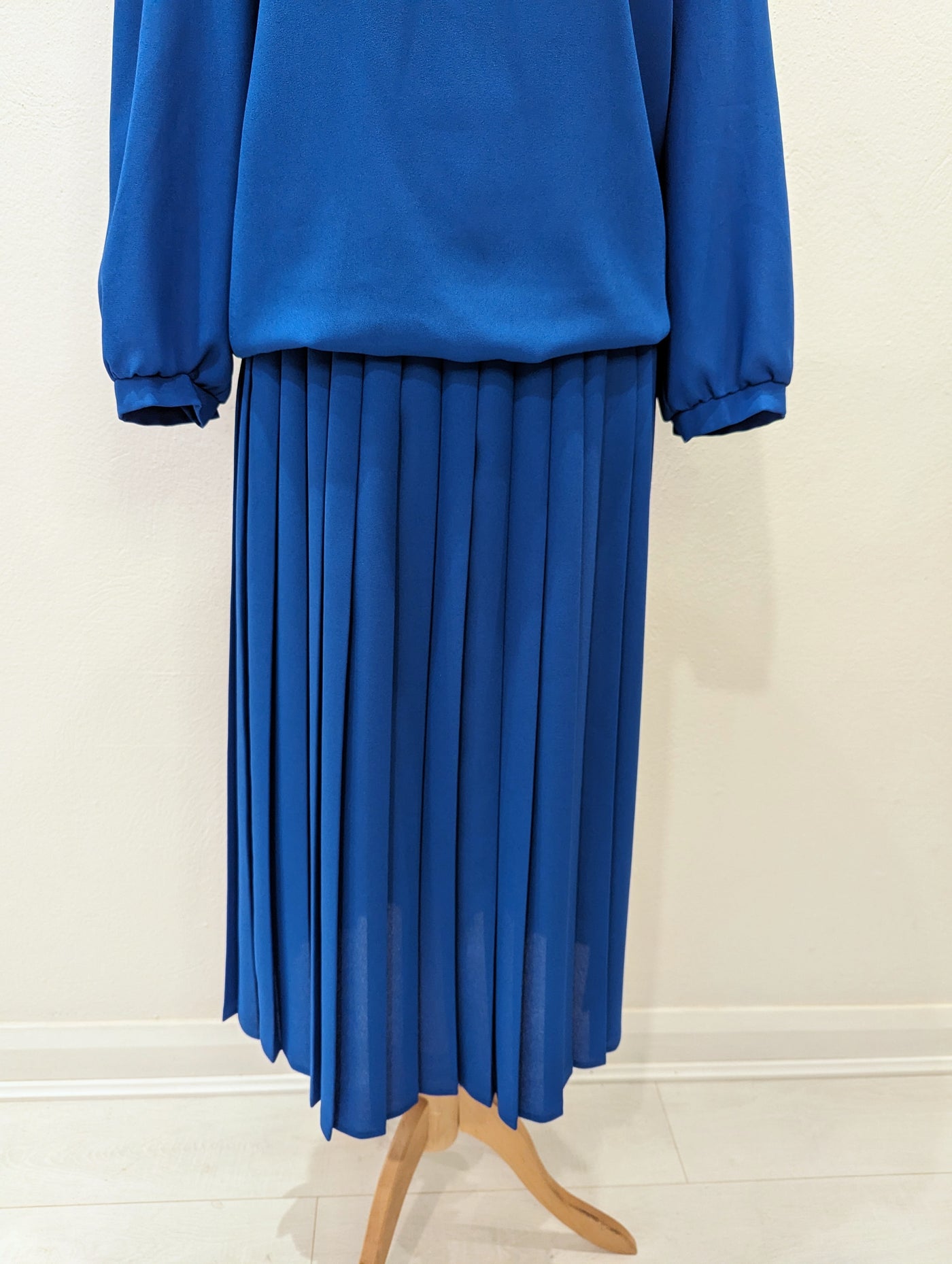 Royal Blue Maxi/Midi – Berketex – large collar 12