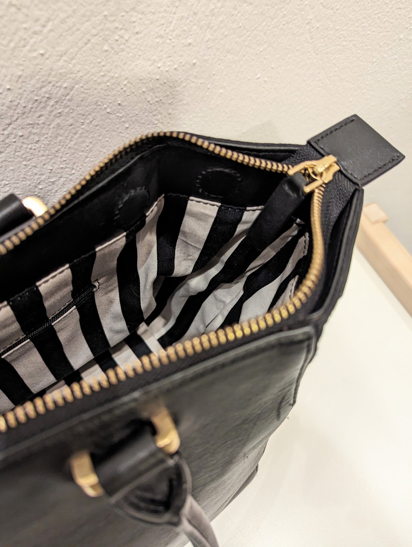 Lulu Guinness Black Multi pocket Bag