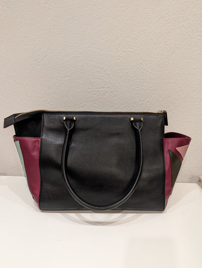 Lulu Guinness Black Multi pocket Bag