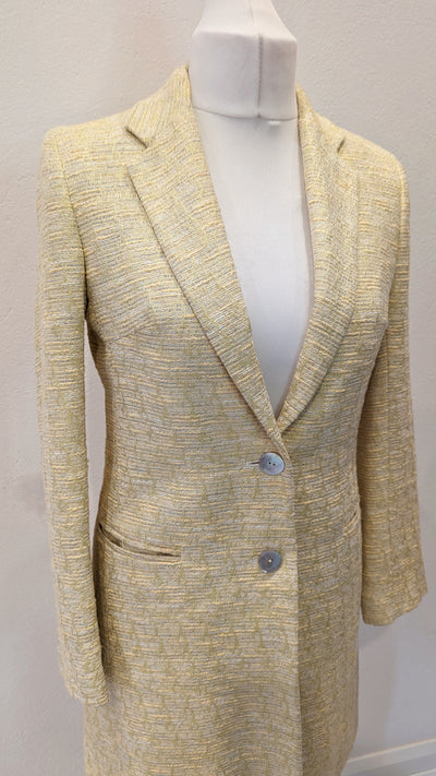 Helene Berman lemon tweed coat 12